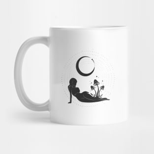 Mushroom Moon Woman Mug